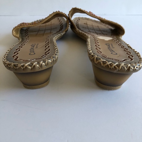 Coconut Matisse Halle embroidered beaded slides 9 - Picture 4 of 10